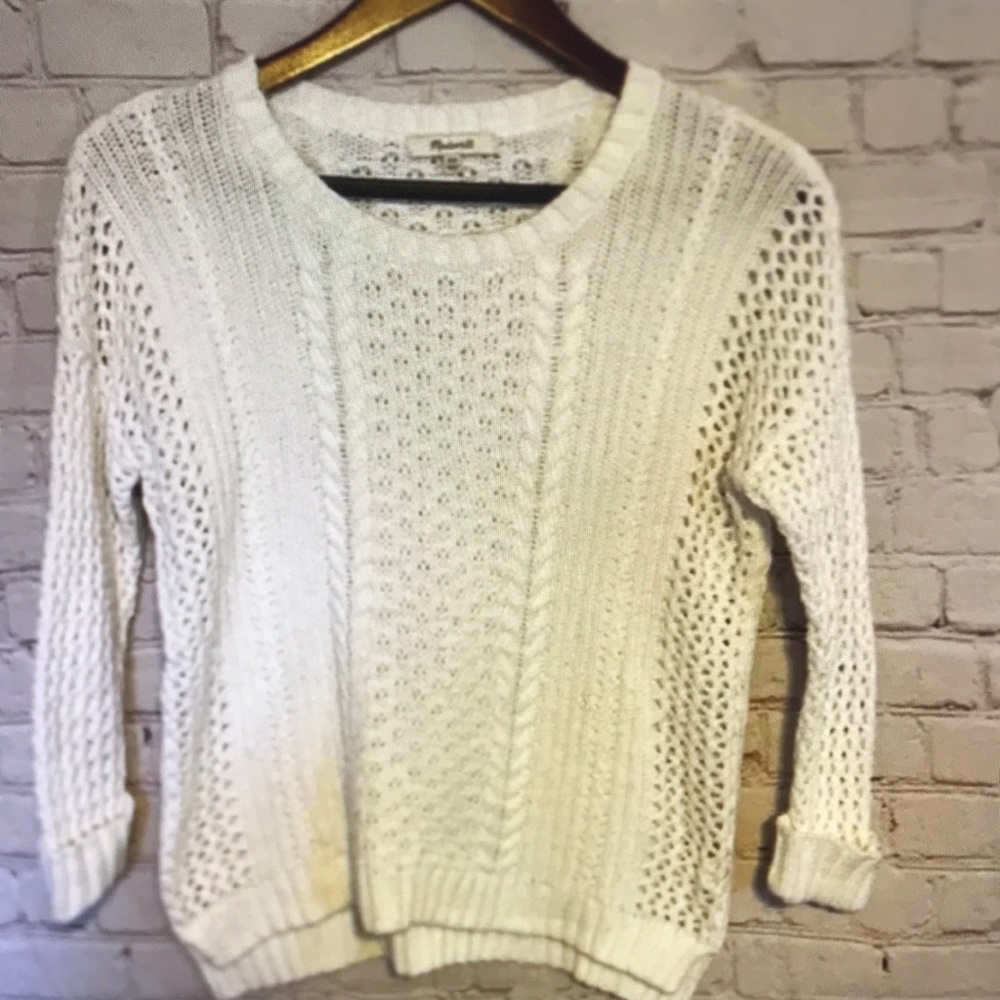 Madewell crochet style sweater